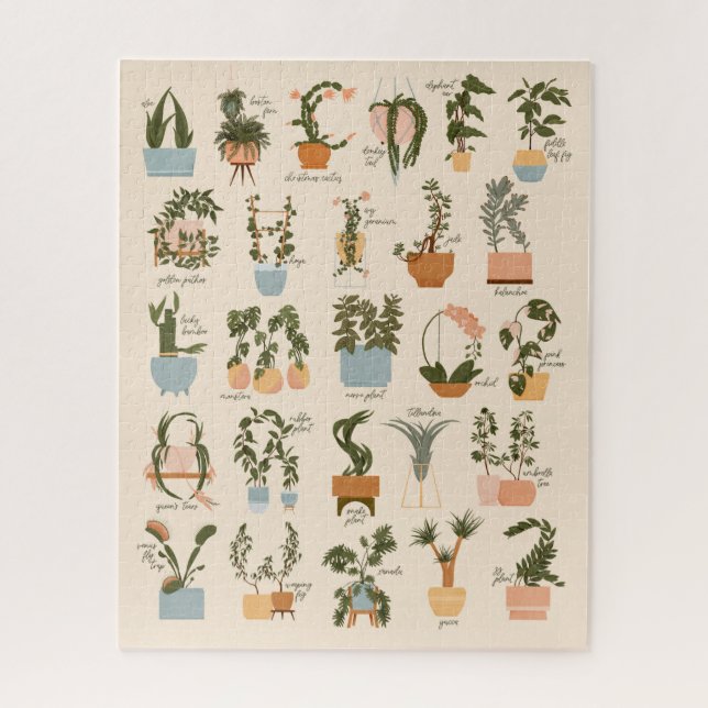 Puzzle Alphabet Plante (Vertical)