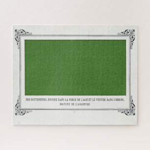 Puzzle Alphonse Allais, Avril Fools, Vert, Art Abstrait