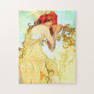 Puzzle Alphonse Mucha Art Nouveau Summer