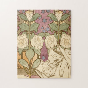 Puzzle Alphonse Mucha Étoiles Élégantes Art Nouveau Camél