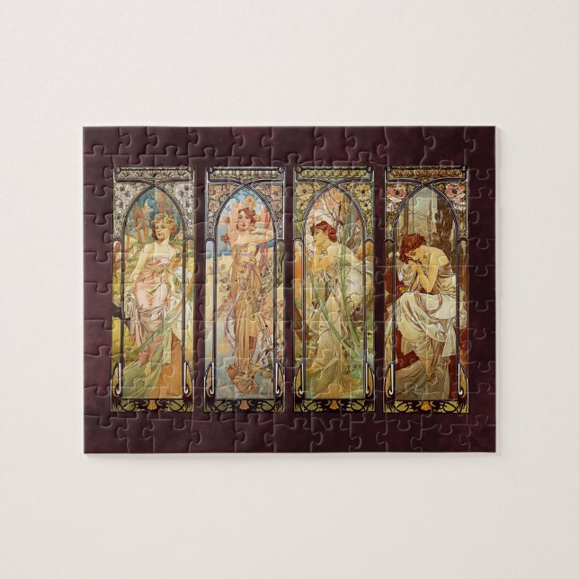 Puzzle Alphonse Mucha, Le Temps du Jour (Horizontal)