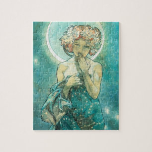 Puzzle Alphonse Mucha Moonlight Clair De Lune Art Nouveau