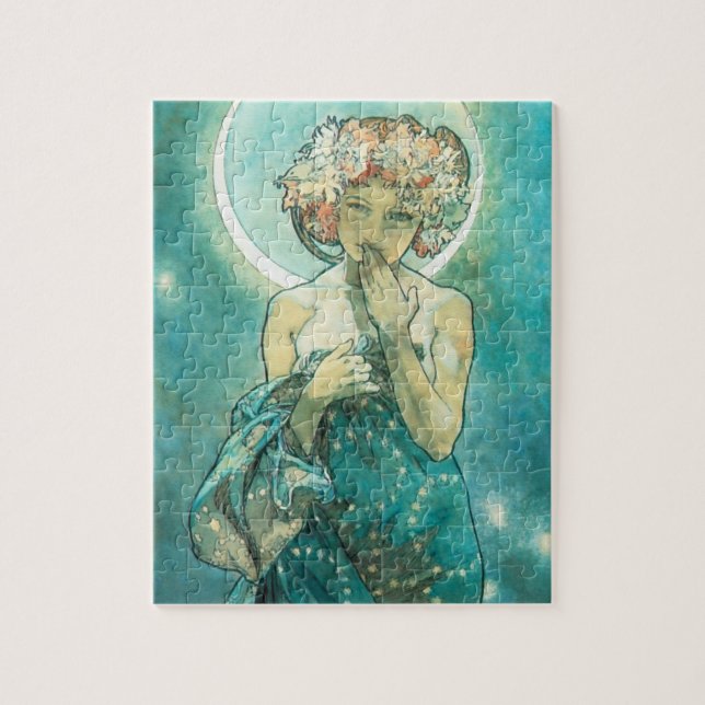 Puzzle Alphonse Mucha Moonlight Clair De Lune Art Nouveau (Vertical)