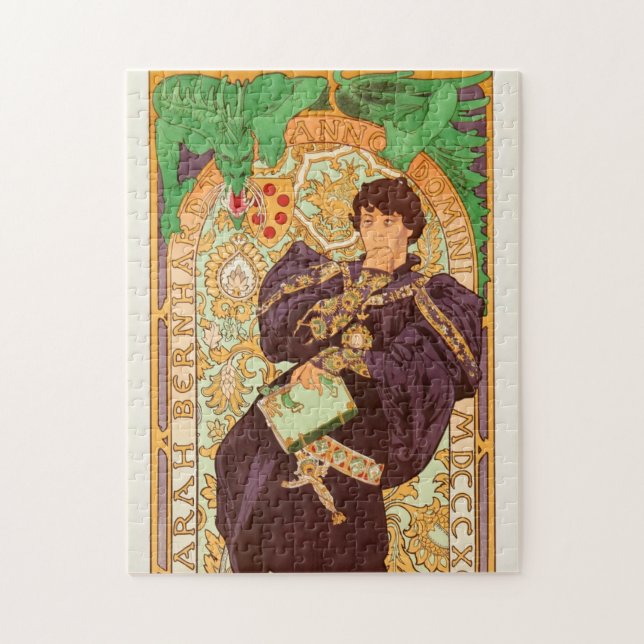 Puzzle Alphonse Mucha Prince et Dragon (Vertical)