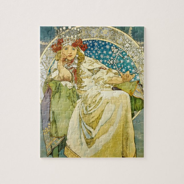 Puzzle Alphonse Mucha Princesse Hyacinth Art nouveau (Vertical)