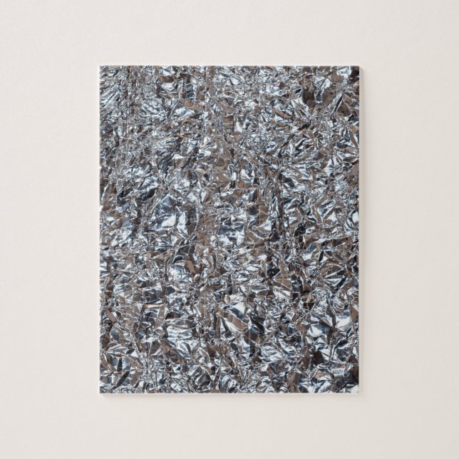 Puzzle aluminium argenté (Vertical)