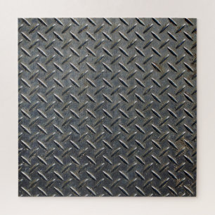 Puzzle Aluminium foncé : conception de forme Rhombus