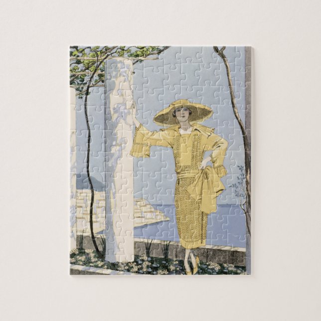 Puzzle Amalfi, illustration d'une femme dans une robe (Vertical)
