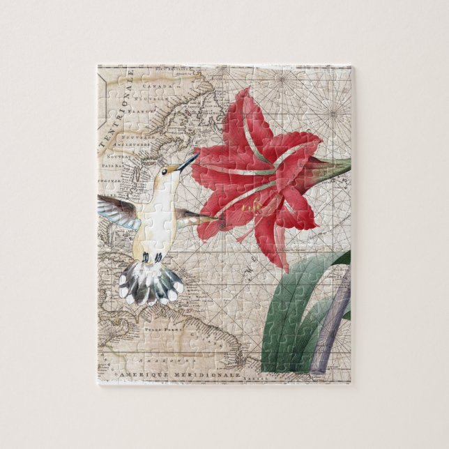 Puzzle Amaryllis Mao Hummer (Vertical)