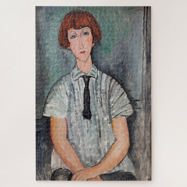 Puzzle Amedeo Modigliani - Jeune fille dans une blouse ra (Vertical)