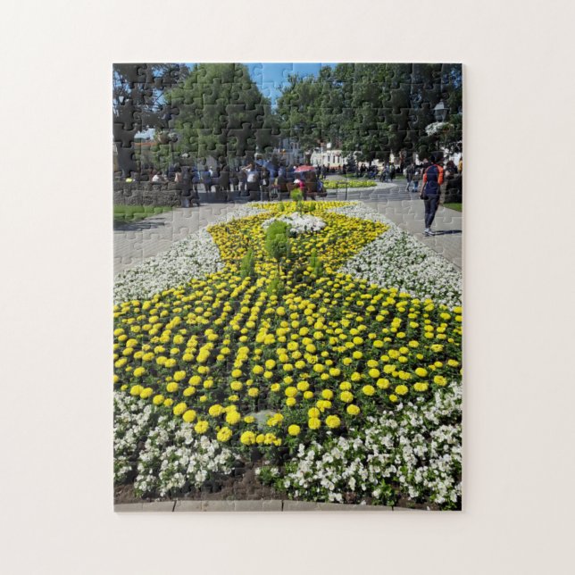 Puzzle Aménagement d'aménagement paysager floral (Vertical)