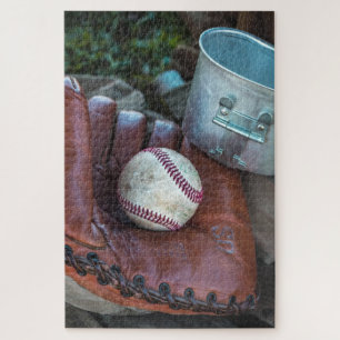 Puzzle Amer de baseball vintage Mit et de baseball Ball