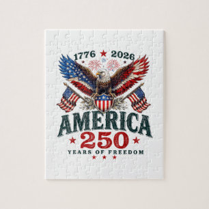 Puzzle Américain 250e anniversaire USA Patriotique 4 juil