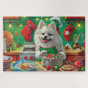 Puzzle American Eskimo Gîtes : Noël festif