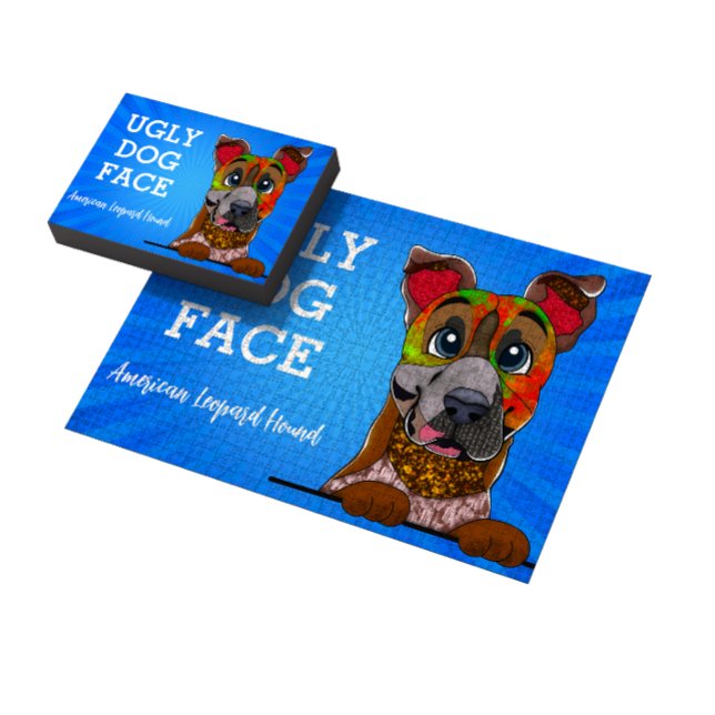 Puzzle American Leopard Hound face laide 1000 pièce (Créateur téléchargé)