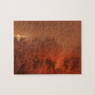 Puzzle Amérindiens vintages, Danse de Buffalo par Wimar