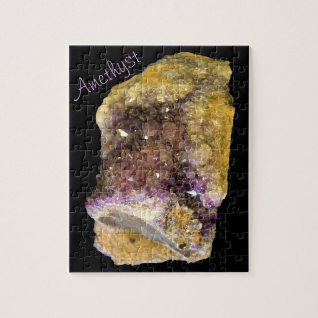 Puzzle Améthyste Purple Mineral Rock Photographie de la n (Vertical)