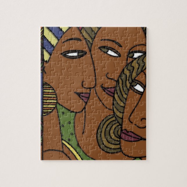 Puzzle Amies de soeur de femmes d'Afro-américain (Vertical)