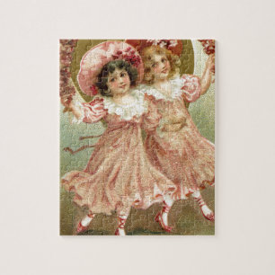 Puzzle Amitié vintage de Saint-Valentin