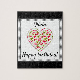 Puzzle Amour, baies, cerise