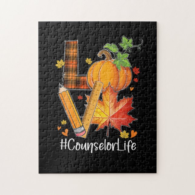 Puzzle Amour Conseiller Vie Feuilles Automne Saison Autom (Vertical)