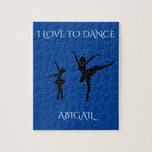 Puzzle "Amour danser" avec nom personnalisé.