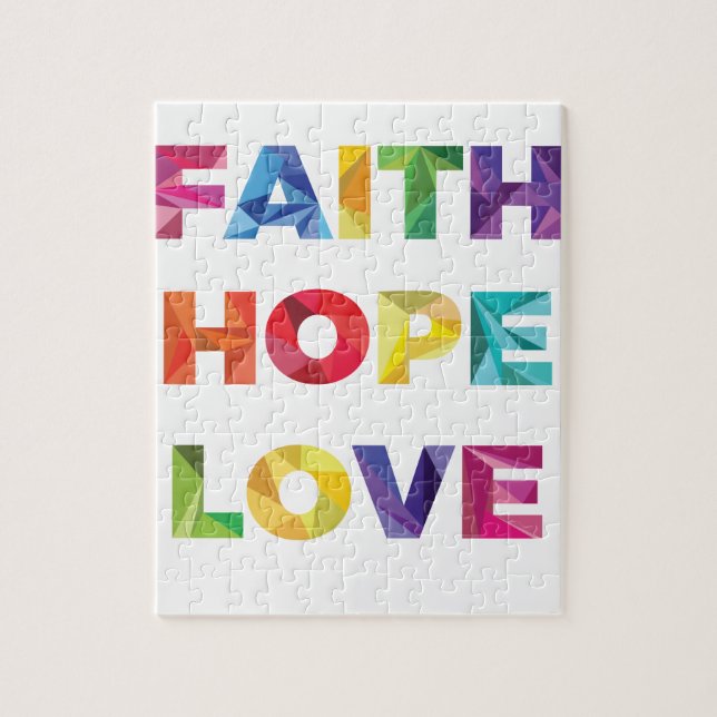 PUZZLE AMOUR D'ESPOIR DE FOI (Vertical)