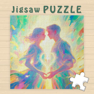 Puzzle Amour romantique de l'âme jumelle homme et femme a
