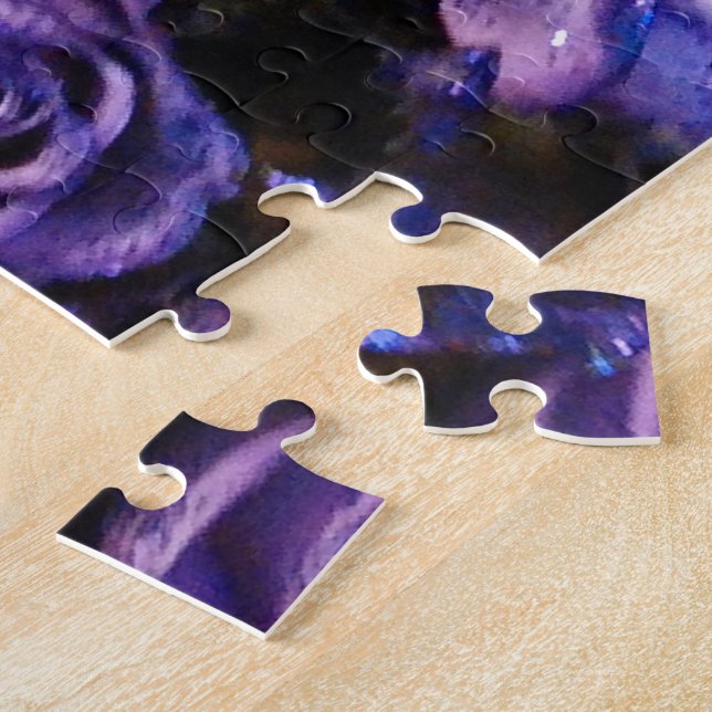 Puzzle Amour romantique violet Valentine Parties scintill (Côté)