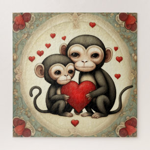 Puzzle Amour singe