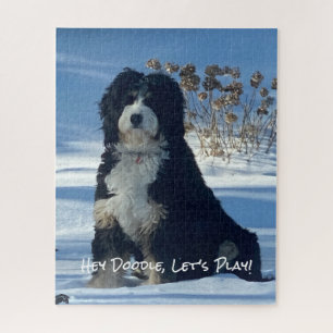 Puzzle Amoureux de Doodle Dog Drôle Hé Doodle Jouons Déco