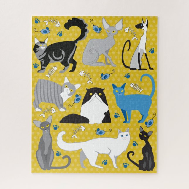 Puzzle Amoureux des chats 16x20 pour les personnes (Vertical)