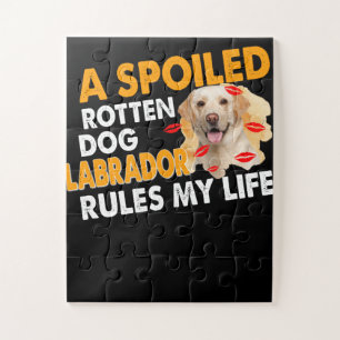 Puzzle Amoureux des chiens Spoten Labrador Rules Ma vie