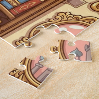 Puzzle Amoureux des livres Étagère à livres de dessin ani
