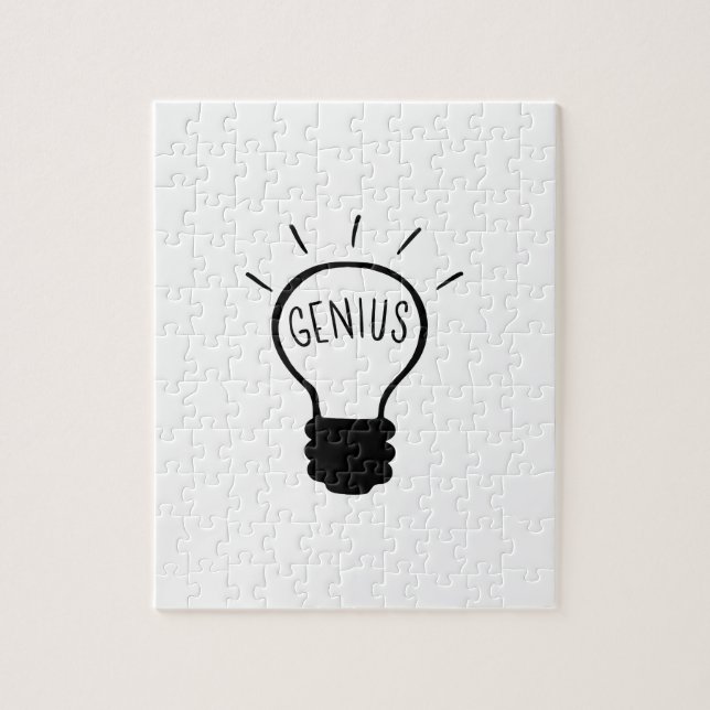 Puzzle Ampoule en noir et blanc (Vertical)