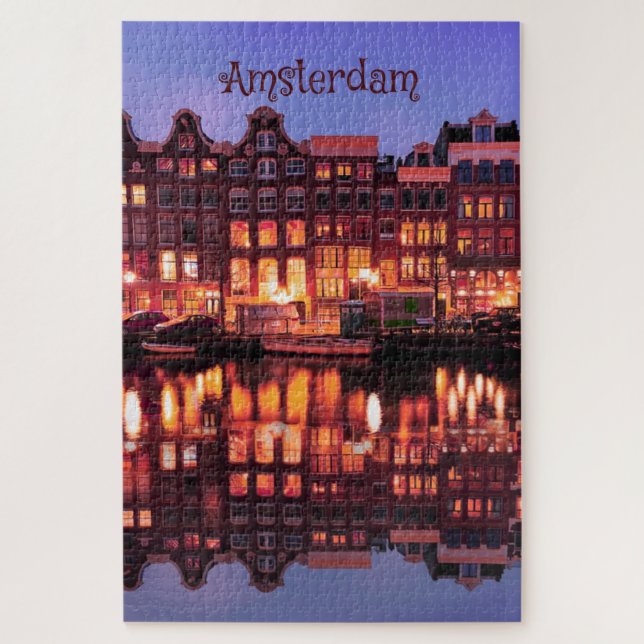 Puzzle Amsterdam Row Houses sur Canal (Vertical)