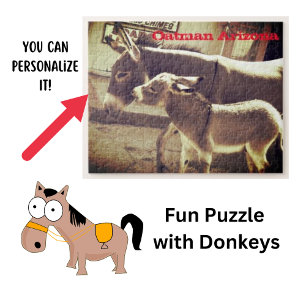 Puzzle amusant avec ânes