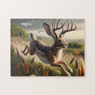 Puzzle Amusant Grand Jackalope Américain