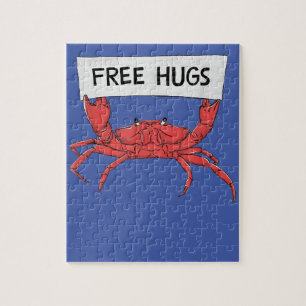 Puzzle Amusant Gratuit Hugs Crabe Homard crevette crevett