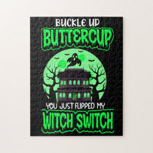 Puzzle Amusant Halloween sorcier commutateur Neon Green