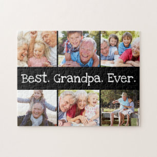 Puzzle Amusant Meilleur Grand-Père Ever 6 photo Collage