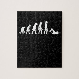 Puzzle Amusant Nage Humain Évolution Nage Conception nage