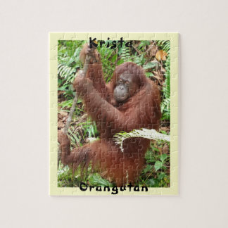 Puzzle Amusement de forêt du Bornéo d'orang-outan de