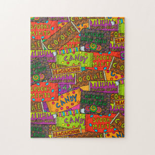 Puzzle Amusement de sucrerie de Halloween