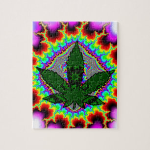 Puzzle Amusement fol Rasta de mauvaise herbe de fumée