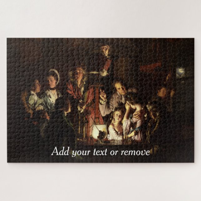 Puzzle "An Experiment on a Bird in an Air Pump", 1768, (Horizontal)