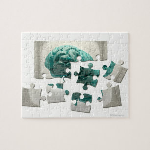 Puzzle Analyse de cerveau, illustration conceptuelle