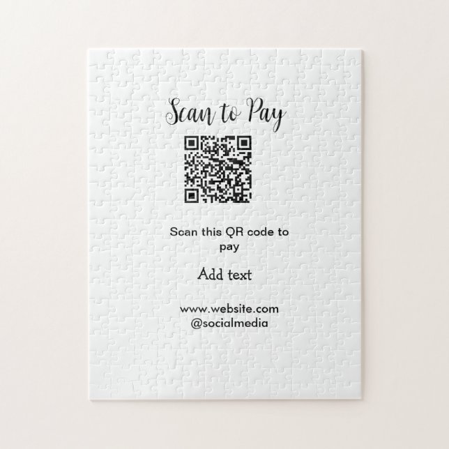 Puzzle Analyser pour payer scanner code QR ajouter des dé (Vertical)