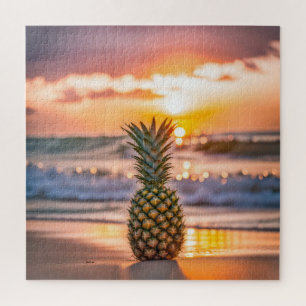 Puzzle Ananas sur la plage tropicale