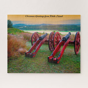 Puzzle Ancien canons de guerre civile.voeux de Noël